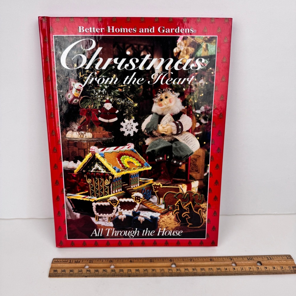 Vtg 96 Better Homes Gardens Christmas From Heart Through House Food Craft‎ Book